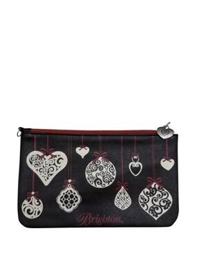 BRIGHTON - BLACK WHITE RED “LOVE NOTES” BAG POUCH